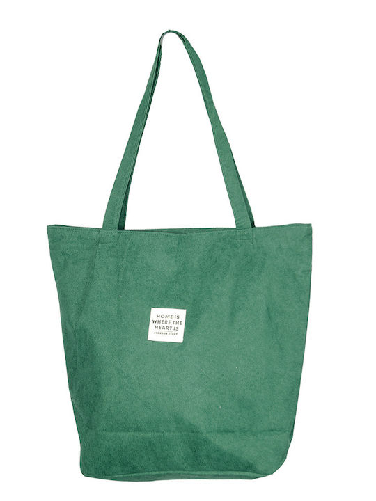 Corduroy Green Shopping Bag 892-150 Storage Story