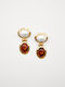 Kaleido Gold Plated Earrings with Stones