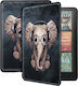 Case Kindle Paperwhite 2024 7" Inkora Air Groovy Elephant