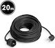 Alista Home Cabluri de Prelungire Prelungitor Cablu cu Lungime 20m Diametru 3 x 1.5mm² și Împământare