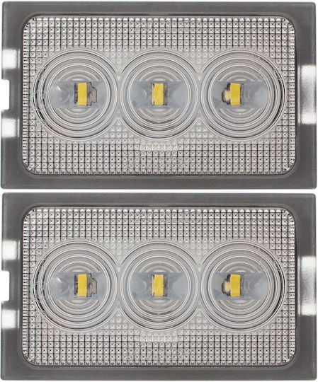 Land Rover Discovery Iii Iv Freelander Range Rover Sport Lumini LED Pentru Plăcuțele De Înmatriculare Set 2 Bucăți