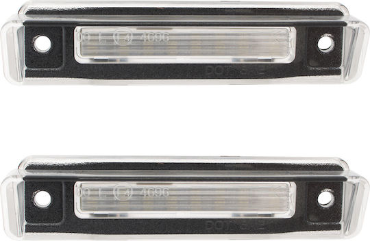 Mercedes S124 E-class R129 Sl-class Led License Plate Lights 2 Pcs Set