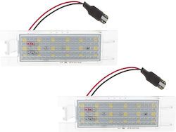 Opel Astra Iii H Corsa D Insignia Zafira B Led License Plate Lights 2 Pcs Set