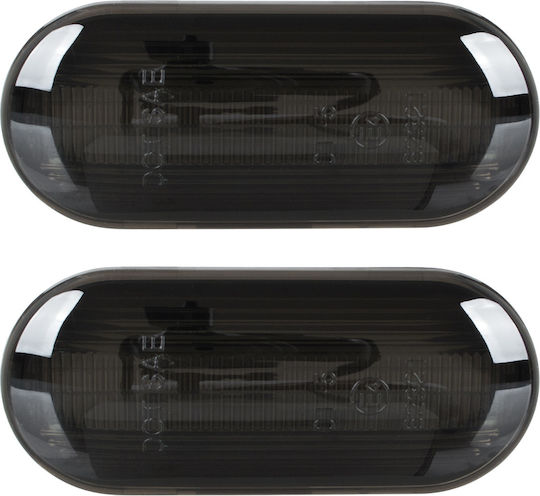 Vw Bora Caddy Ii Golf Iv Jetta Lupo Multivan V Passat B5 Polo Iii Sharan T5 Led Side Turn Signal Smoked Dynamic 2 Pcs Set