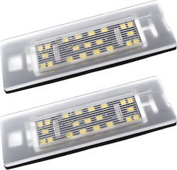 Fiat Panda 2003-2012 Led License Plate Lights 2 Pcs Set