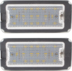 Fiat 500 2007 LED Kennzeichenbeleuchtungen Lampen 2 Stück Set