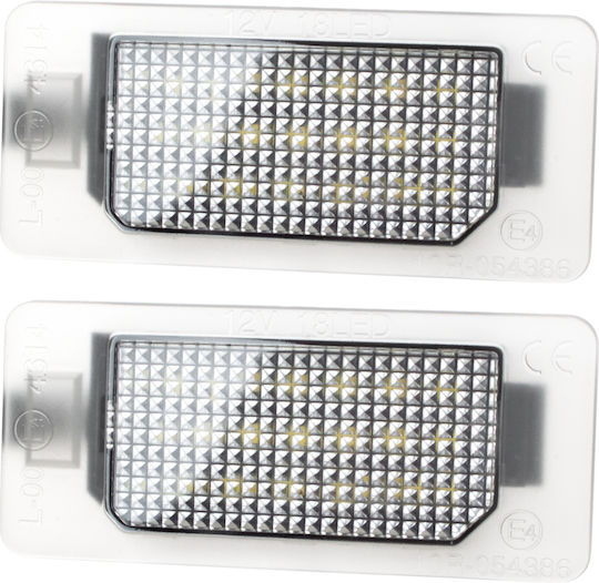 Fiat 500x 2014 Led License Plate Lights 2 Pcs Set