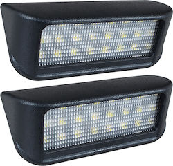 Peugeot Expert Ii Iii Partner Ii Iii Rifter Led License Plate Lights 2 Pcs Set