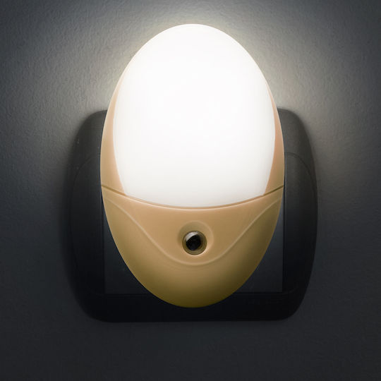 Lampă de Veghe LED Senzor de Lumină 0.5w 240v Pornire Oprire Automată Galbenă