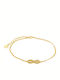 Prince Silvero Damen Armband mit Unendlichkeit-Design aus vergoldetem Silber mit Zirkon