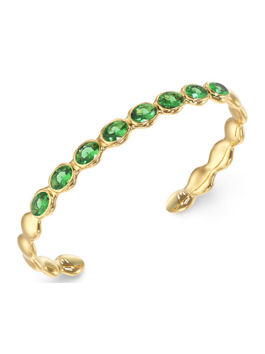 Guess Women's Steel Handcuff Bracelet
