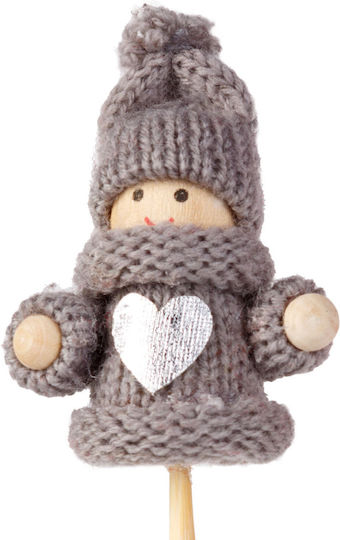 Decorațiune De Crăciun Elf Scandinav Pe Băț 50 Cm Figurina Textilă Ghiveci Decor Interior