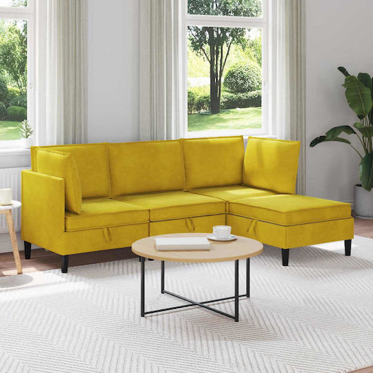 Γωνιακός Βελούδινος 210x140x82εκ. Γωνιακός Βελούδινος 210x140x82εκ.