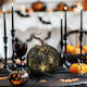 Αποκριάτικη Κολοκύθα Μαύρη για Halloween