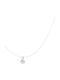 Transparent Silicon Thread Necklace Zirconium Crystal Silver