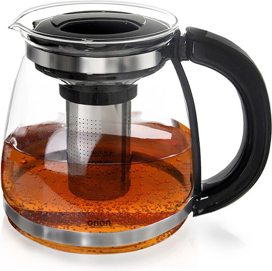 Orion Glass Teapot with Filter Transparent 1730ml