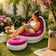 Inflatable Sofa Red 110x90cm