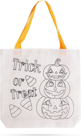 Alista Home Geantă Pentru Cadou Cu Tematică Halloween Portocalie 22x21cm