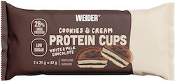 Weider Μπισκότα Πρωτεΐνης με Επικάλυψη Χωρίς Ζάχαρη 21gr