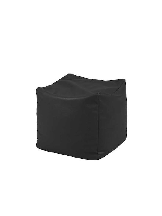 Fotolii Puf Scaun Impermeabil Negru 40x40x40cm Polimorfic
