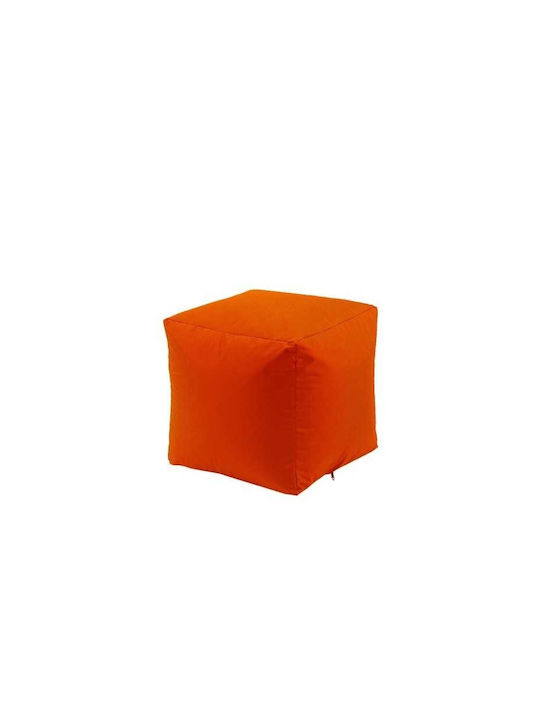 Fotolii Puf Polimorfice Scaun Impermeabil Portocaliu Neon 40x40x40cm