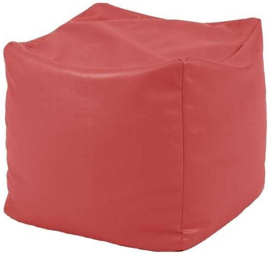 Pufrelax Stool Red 45x45x45cm