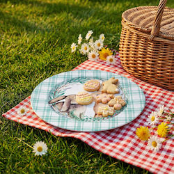 Metal Easter Tray Bunny Pattern 33 Cm