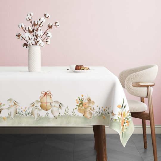 Față De Masă Din Bumbac 100% Flori Pastelate 140x220cm Londy