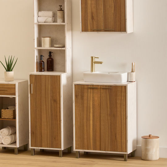 5Five Badezimmer Waschtisch-Einheit M60xB30xH80cm Weiß