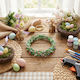 Osterkranz Set 4 Stück 65 cm Bunte Pastell Dekoration Frühling Girlande