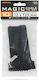 Cable Clamp Velcro 125 X 12 Mm Reusable Textile Cable Organizer Black Set 10