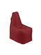 Puf Relax Wasserdichter Sitzsack Rot 50x40x55cm