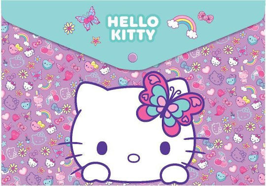 Πλαστικός Φάκελος Α4 Κουμπί Coolpack Hello Kitty 1