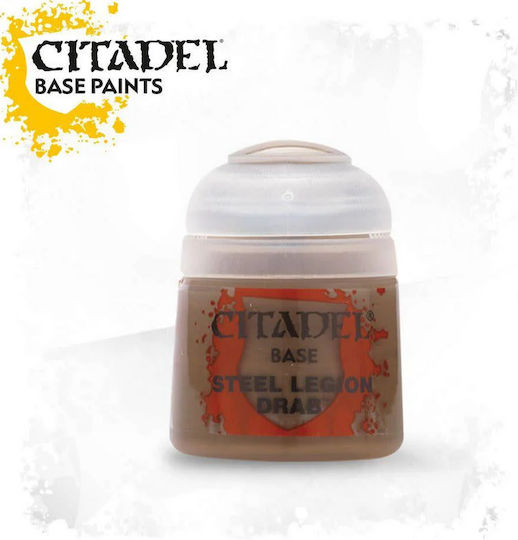 Citadel Base Model Making Paint Steel Legion Drab 12ml