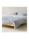 Kentia Trubi Σετ Σεντόνια King Size 270x270εκ. Μπλε (4τμχ)
