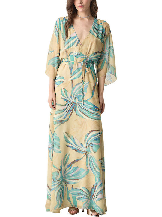 Summer Maxi Shirt Dress Yellow