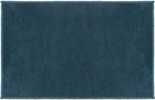 5Five Αντιολισθητικό Πατάκι Μπάνιου Microfiber 186159 Petrol 45x75εκ.
