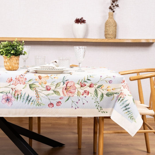 Liolios Home Tablecloth Blue 140x140cm