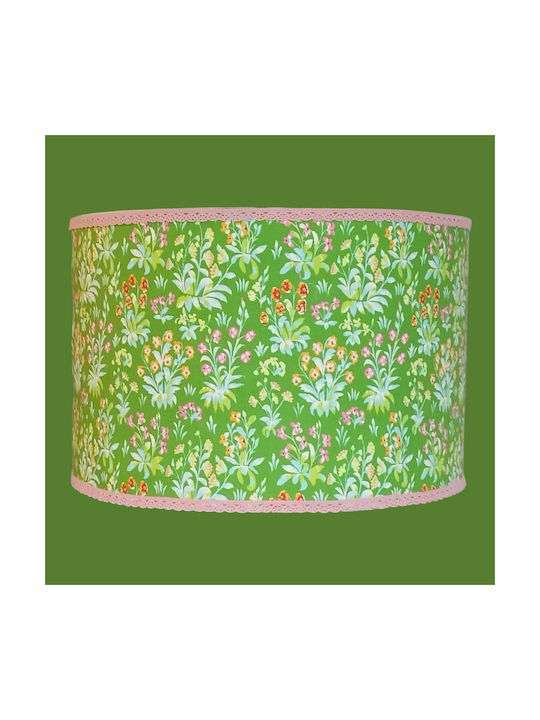 Oxygen Single-Light Kids Ceiling Light Hanging with E27 Socket Green 35x25cm