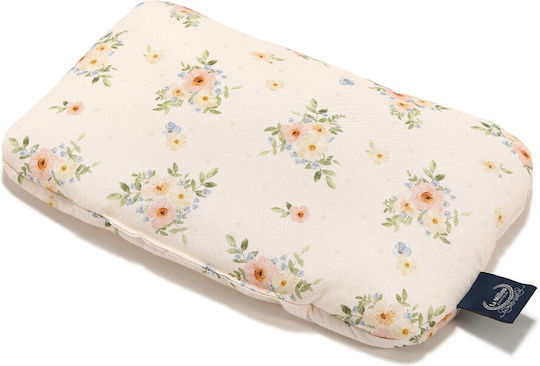 La Millou Pernă De Somn Pentru Bebeluşi Bamboo English Garden Roz - Somon 20x30cm