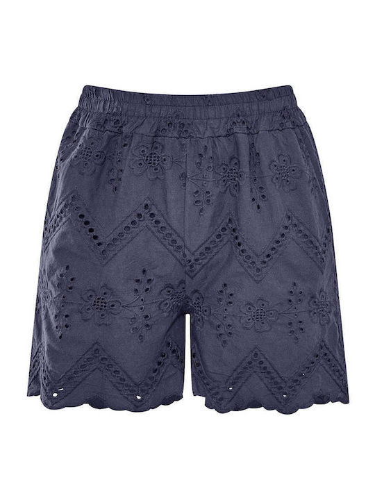 Celestino Damen-Shorts Bestickte Baumwolle Dunk...