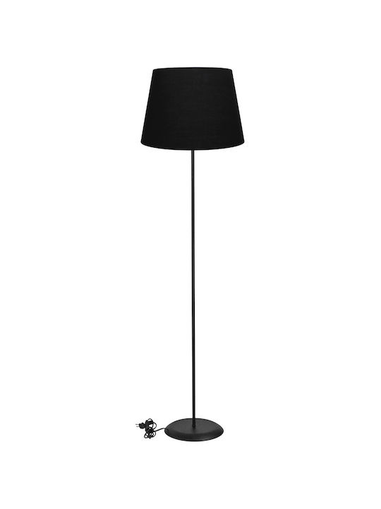 Heronia Floor Lamp H145xL35cm with Socket for E27 Bulb Black