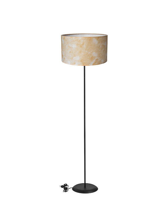 Heronia Floor Lamp H145xL40cm with Socket for E27 Bulb Black