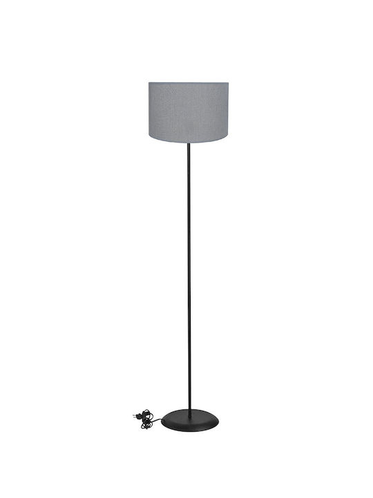 Heronia Floor Lamp H140xL30cm with Socket for E27 Bulb Black