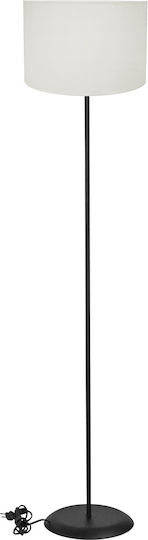 Heronia Floor Lamp H140xL30cm with Socket for E27 Bulb Black