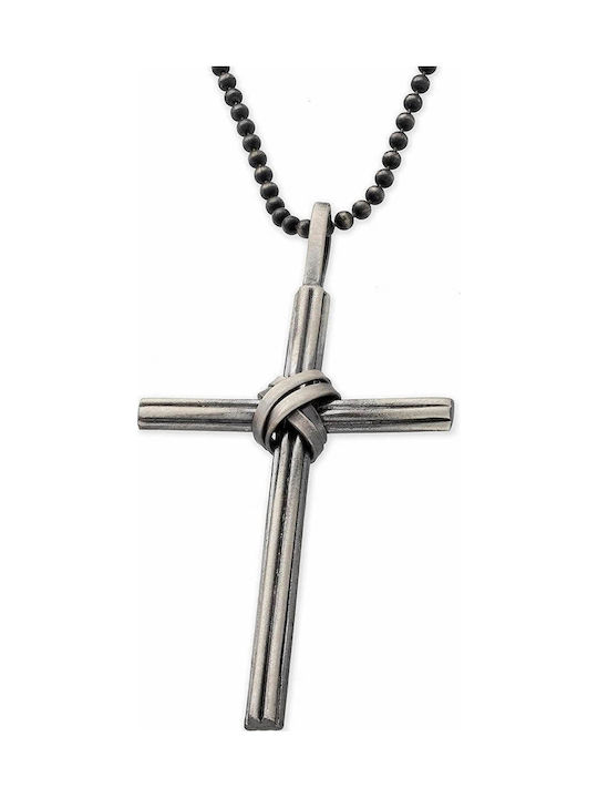 Pandantiv Cruce Handmade Argint 925 Lanț Rolo 60cm