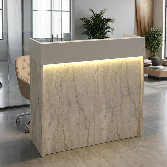 Megapap Wilko Επαγγελματικό Γραφείο Υποδοχής Π113.6xΒ42xΥ110cm