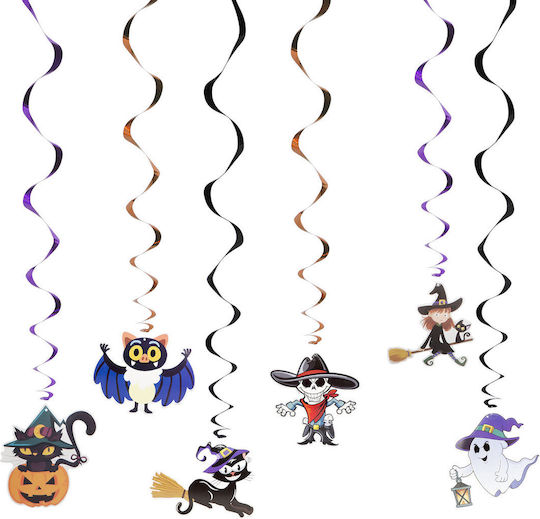 Halloween Dekorationsset 6 Stück Funkelnde Hänger Hängedekoration