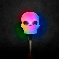 Halloween Led Skull Lamp On Spring Portable Rgb Light Decoration Battery Motion Effect Halloween Led Skull Lamp On Spring Portable Rgb Light Decoration Battery Motion Effect