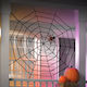 Halloween Decoration Extendable Spider Web 200x200 Cm Black Plush Material